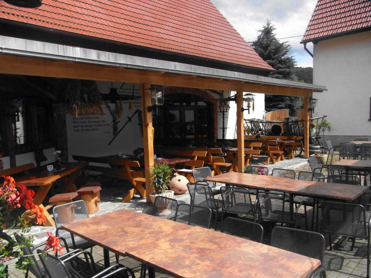Restaurant & Pension "Bauernhof Zum Silberbergwerk" Limabach - Oberfrohna Esterno foto